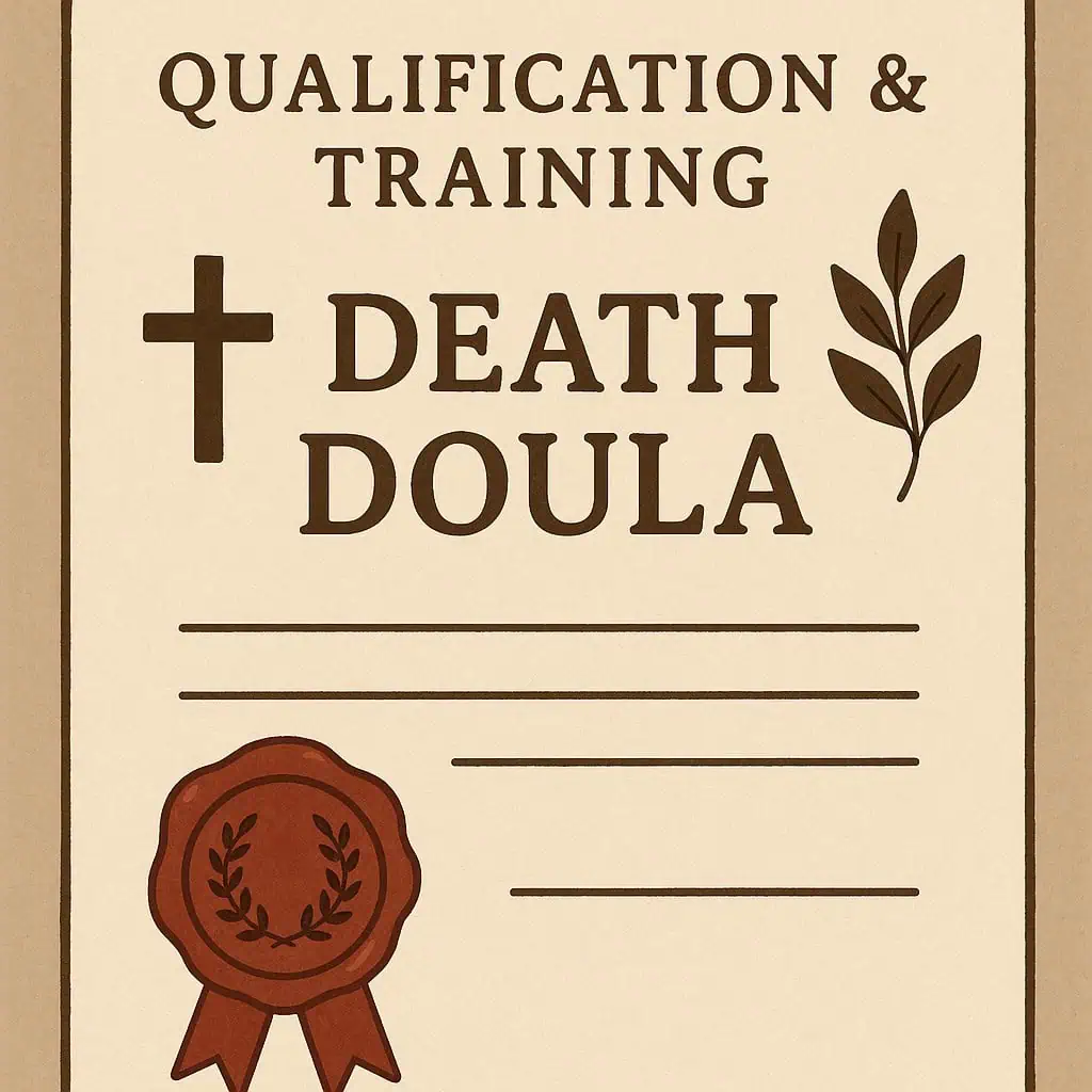 What accreditation does an EOL death doula have?
